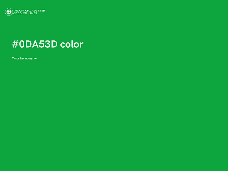 #0DA53D color image