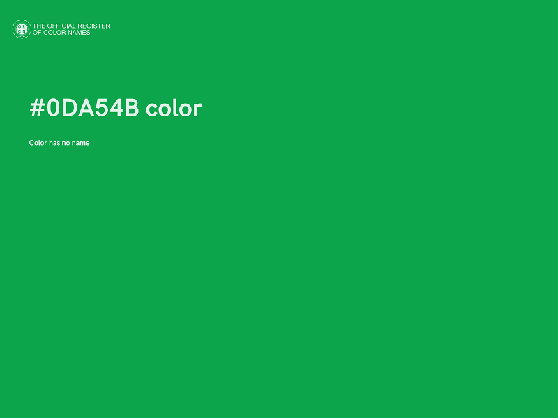 #0DA54B color image