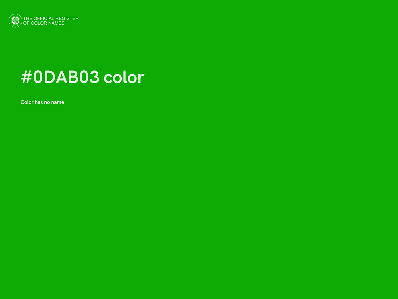 #0DAB03 color image