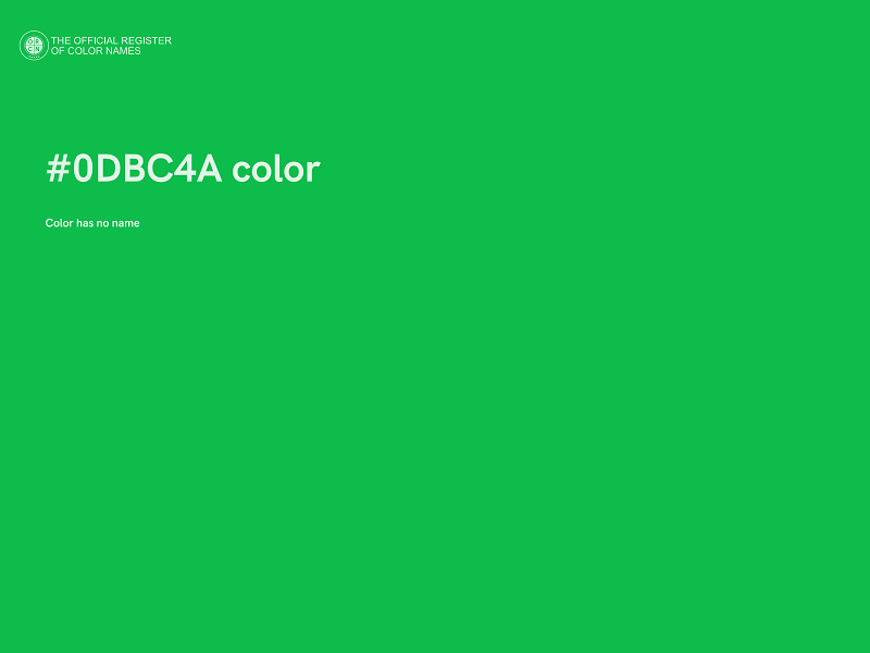 #0DBC4A color image