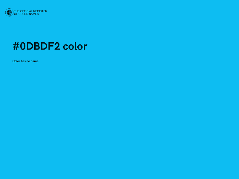 #0DBDF2 color image