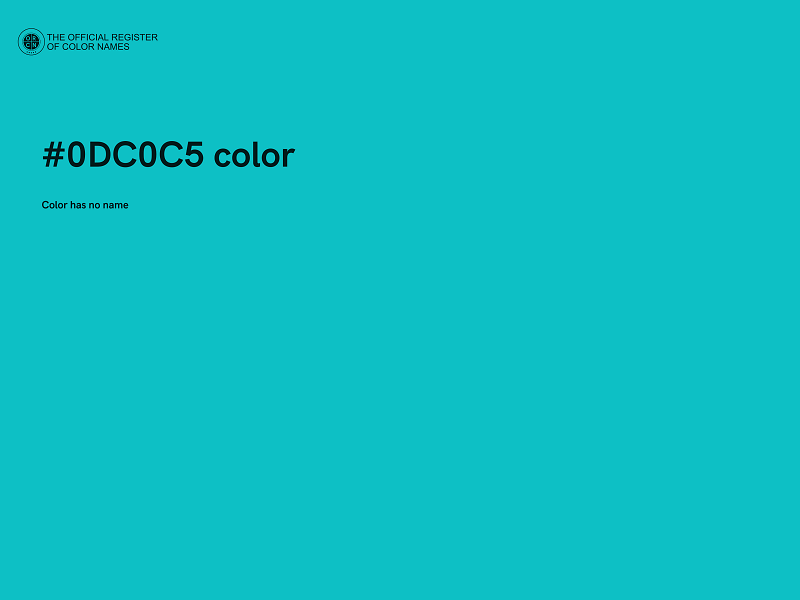 #0DC0C5 color image