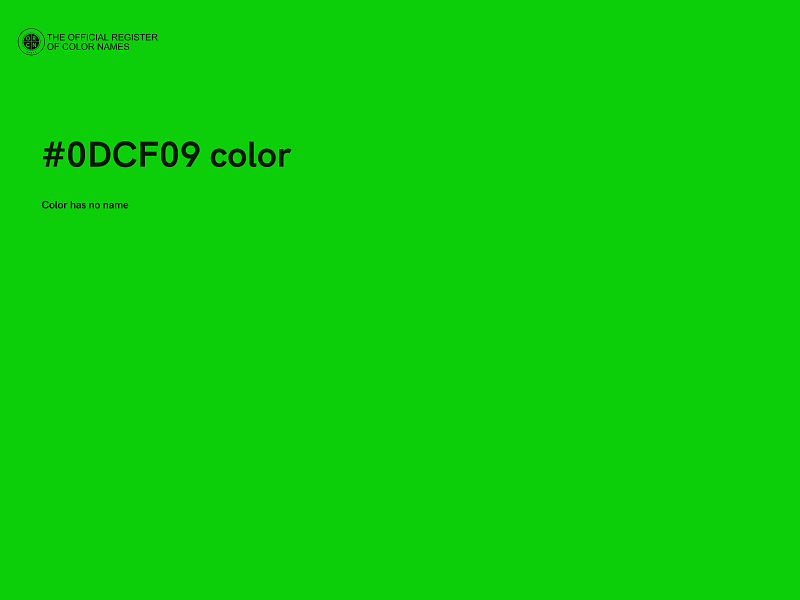 #0DCF09 color image