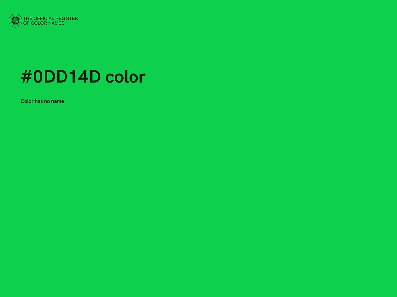 #0DD14D color image