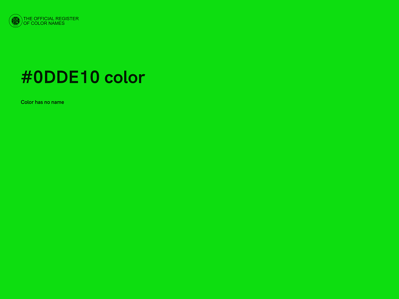 #0DDE10 color image