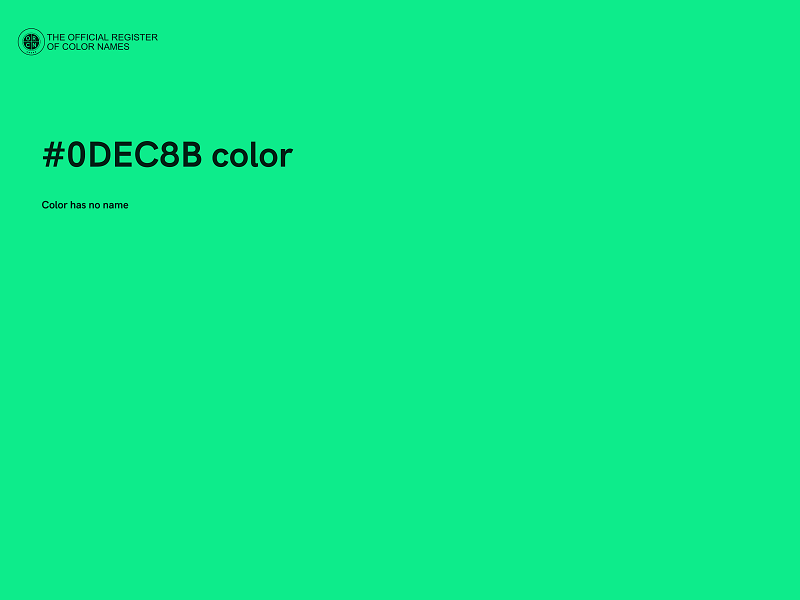 #0DEC8B color image