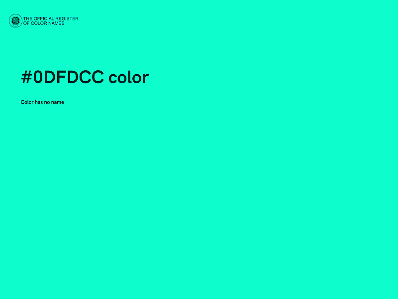 #0DFDCC color image