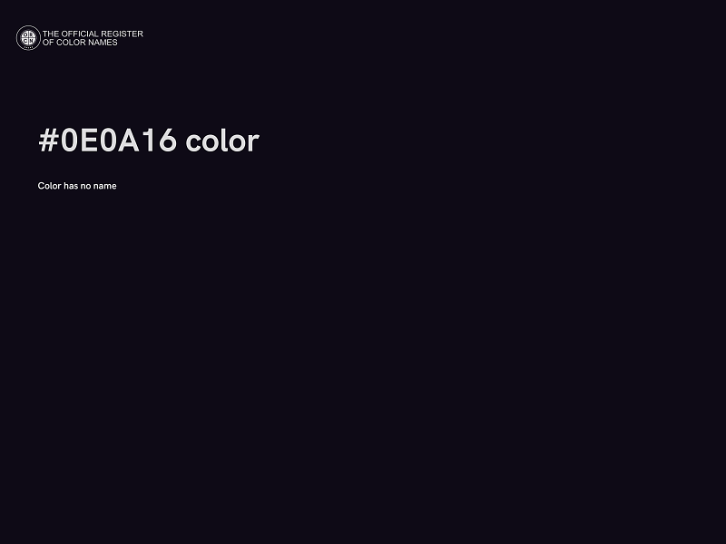 #0E0A16 color image