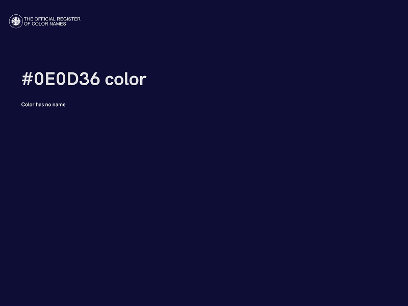 #0E0D36 color image