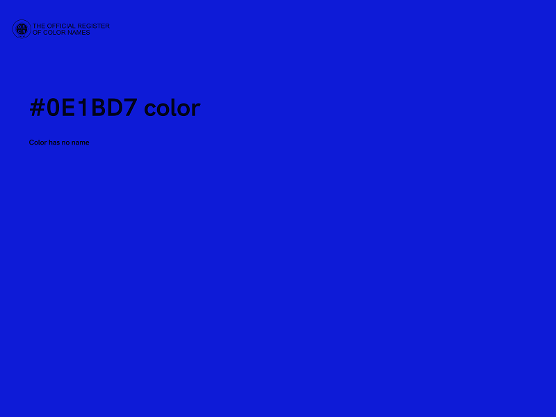 #0E1BD7 color image