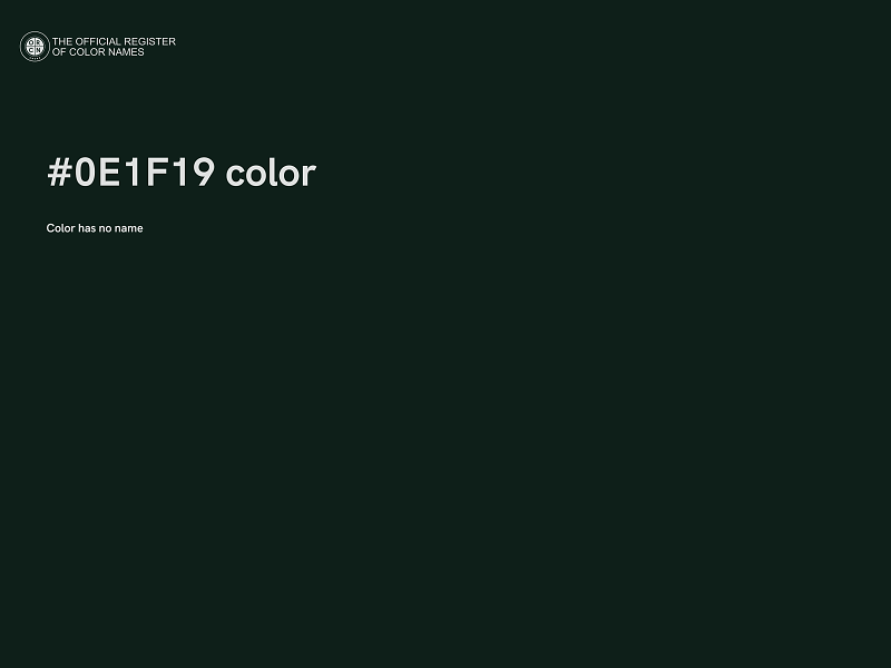 #0E1F19 color image