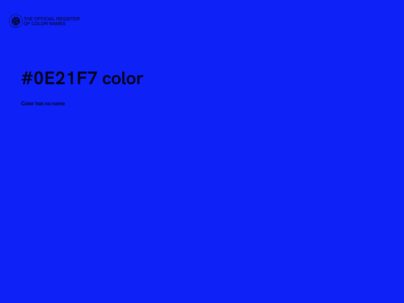 #0E21F7 color image