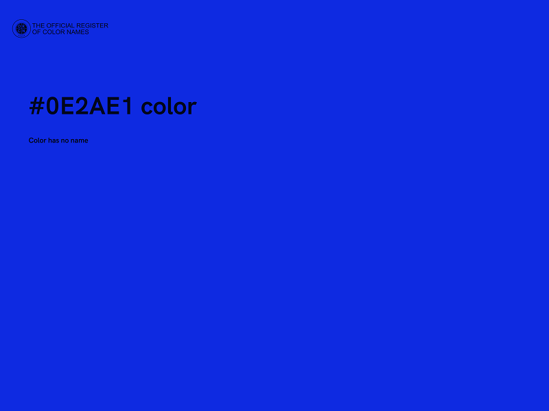 #0E2AE1 color image