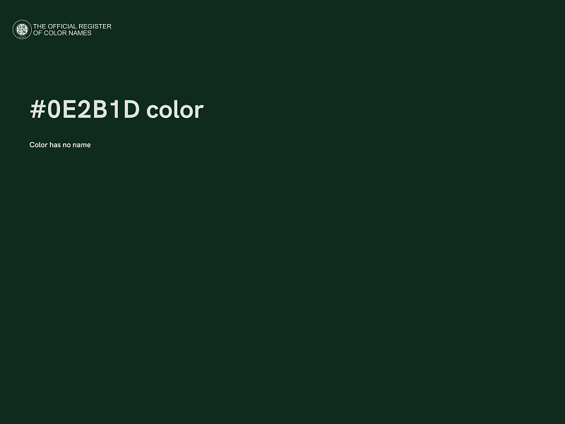 #0E2B1D color image