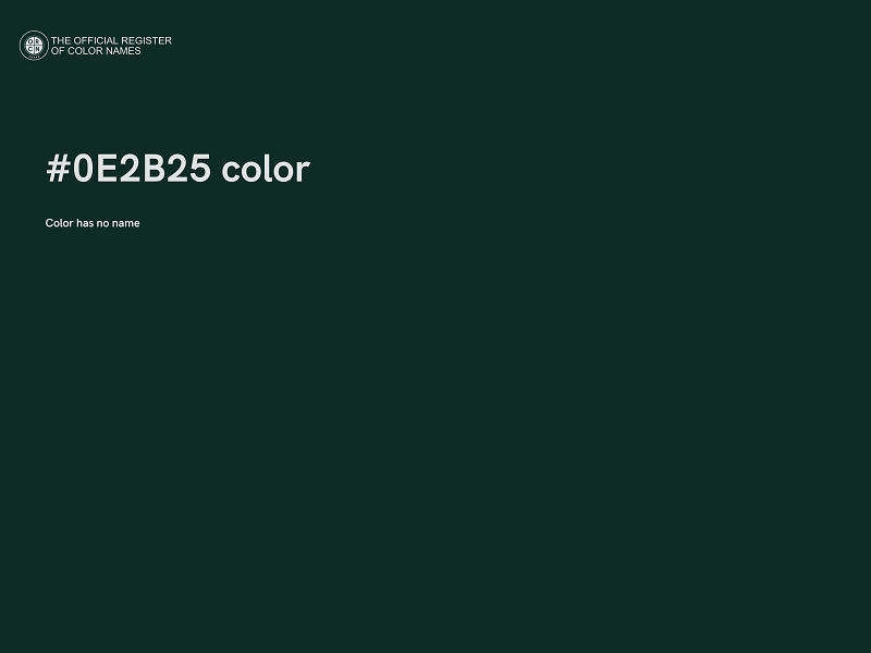 #0E2B25 color image