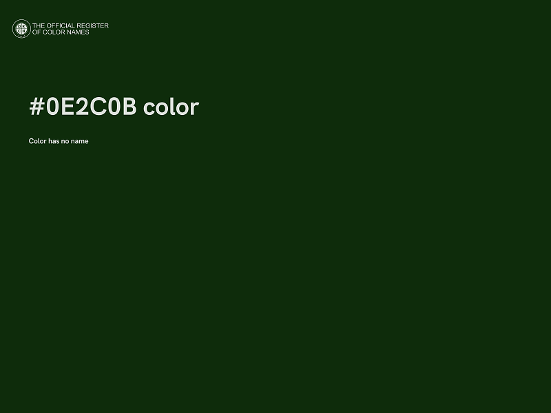 #0E2C0B color image