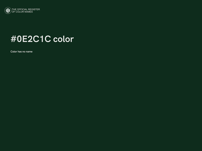 #0E2C1C color image