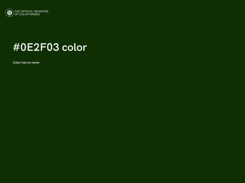 #0E2F03 color image