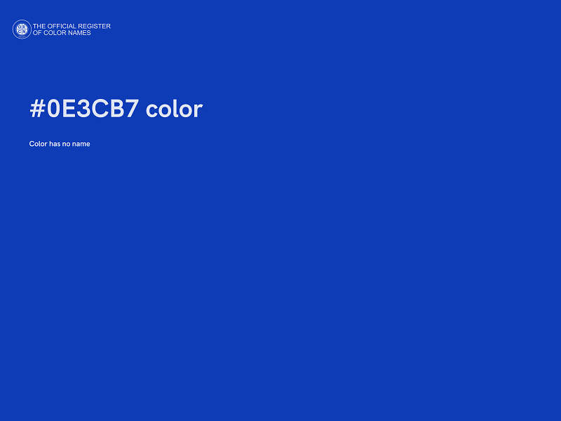 #0E3CB7 color image