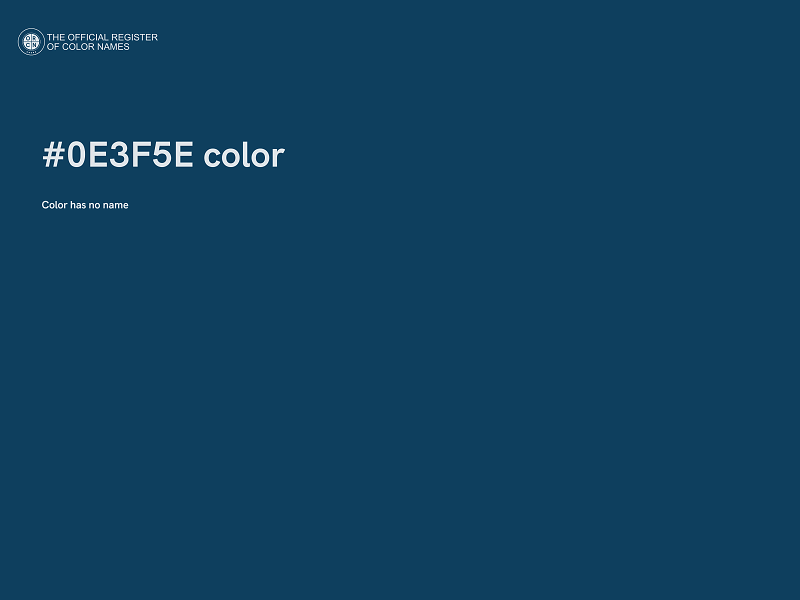 #0E3F5E color image