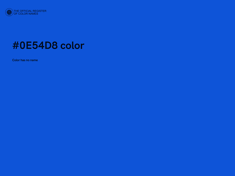 #0E54D8 color image