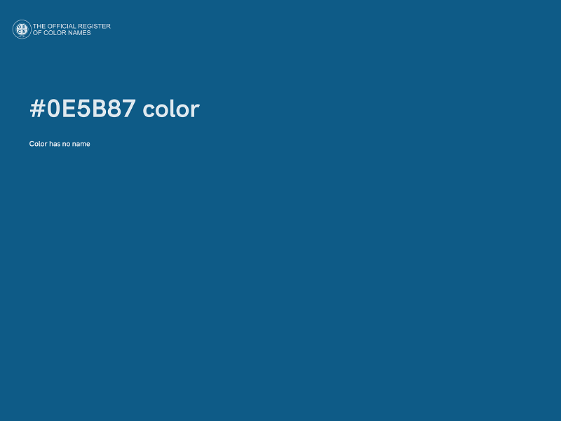 #0E5B87 color image