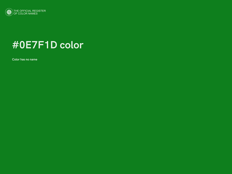 #0E7F1D color image