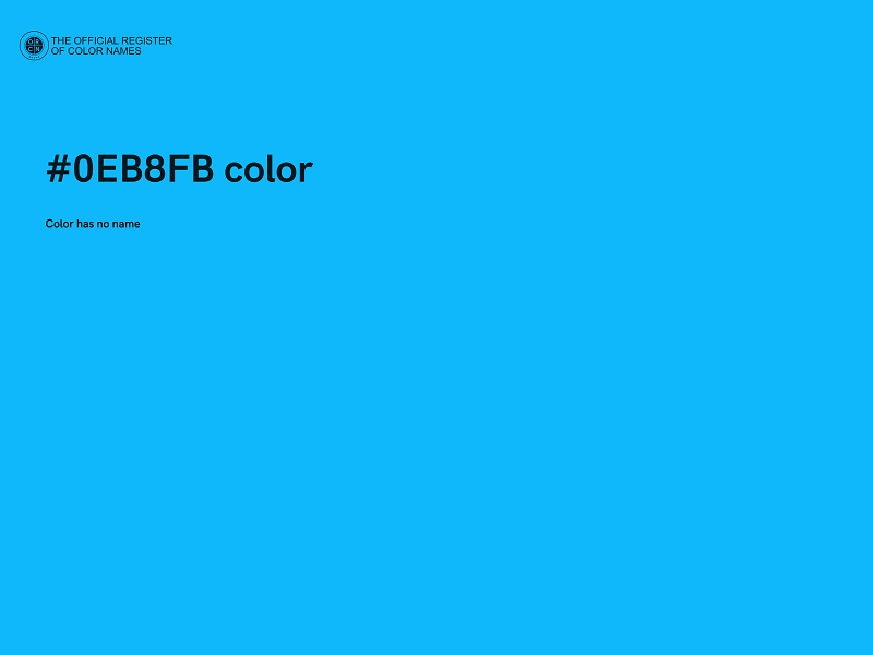 #0EB8FB color image