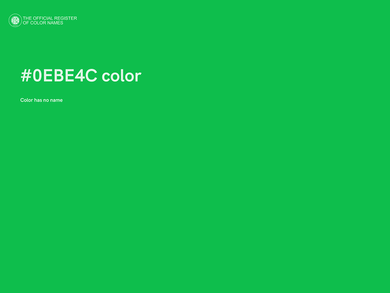 #0EBE4C color image