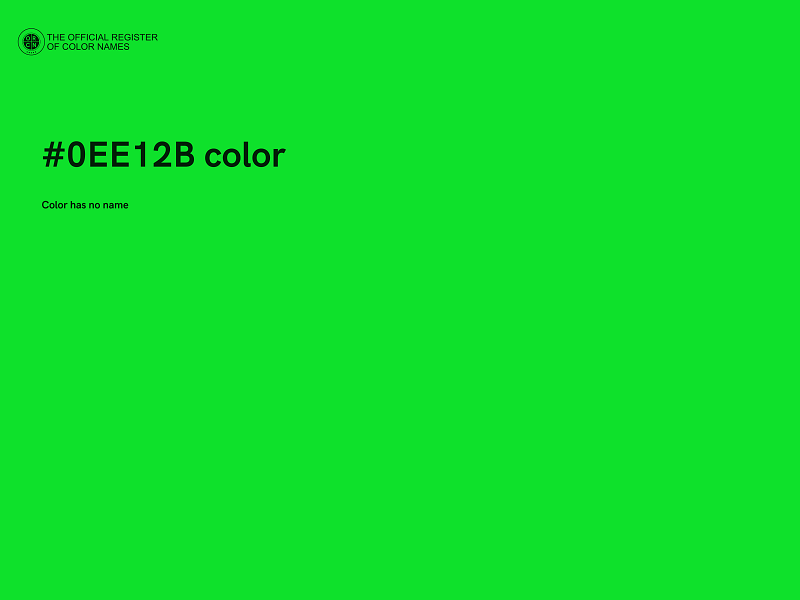 #0EE12B color image