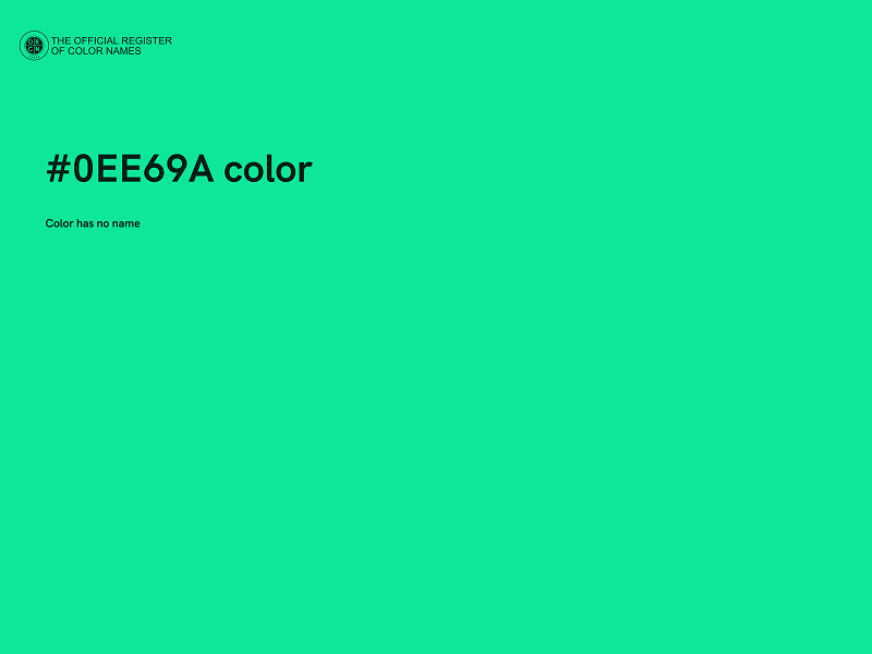 #0EE69A color image