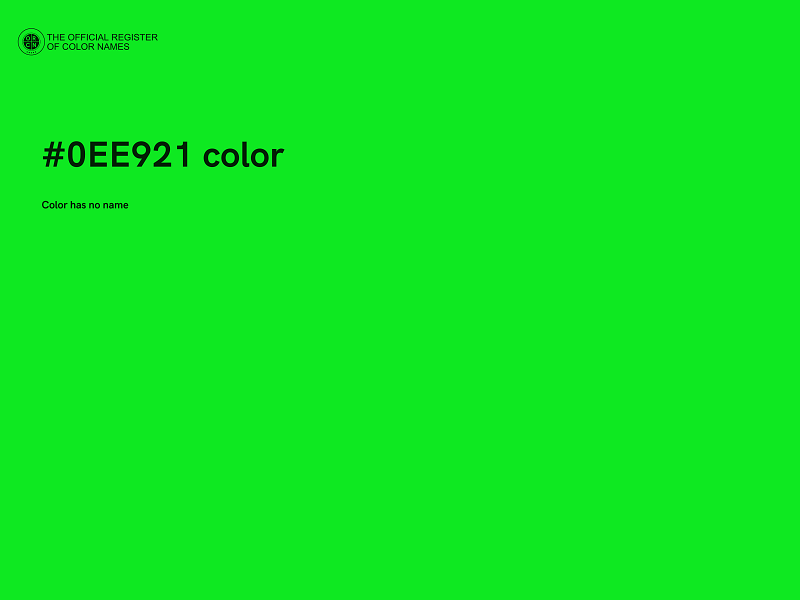 #0EE921 color image