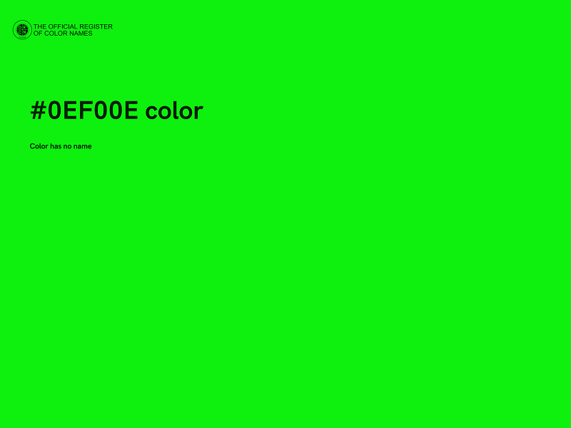 #0EF00E color image