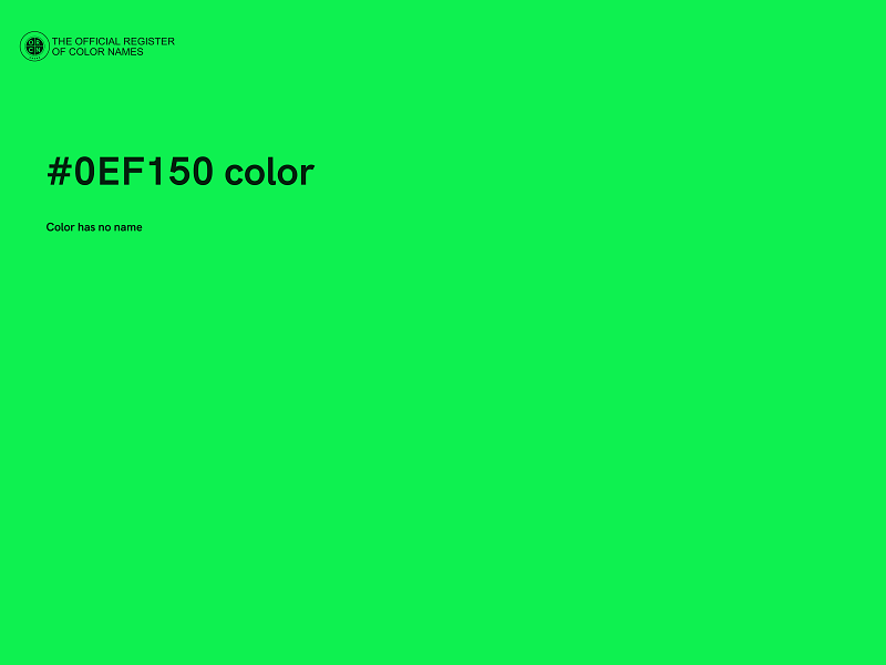 #0EF150 color image