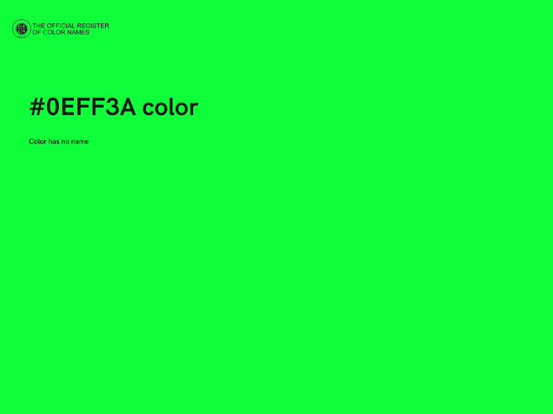 #0EFF3A color image