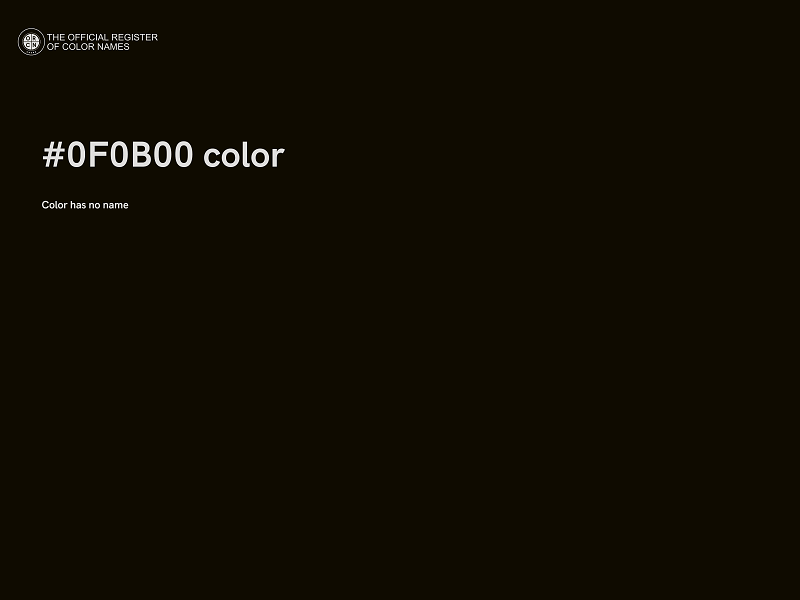 #0F0B00 color image