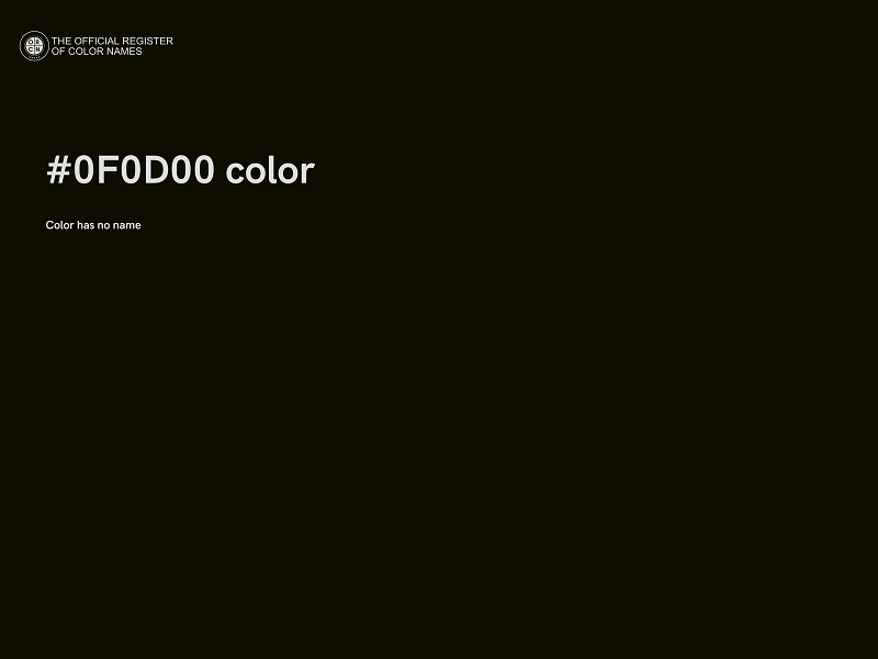 #0F0D00 color image