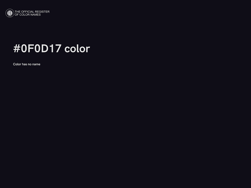 #0F0D17 color image