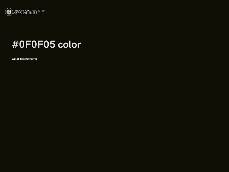 #0F0F05 color image