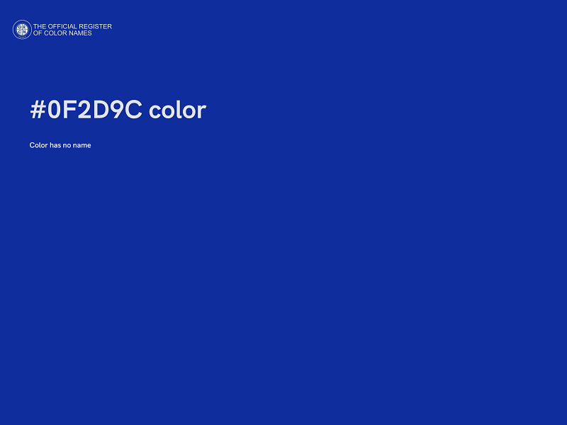 #0F2D9C color image