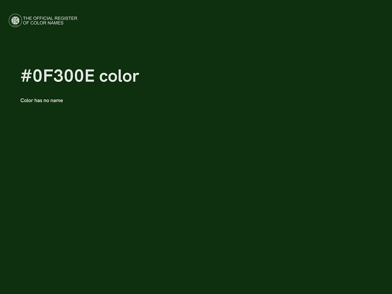 #0F300E color image