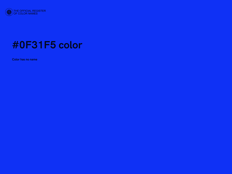 #0F31F5 color image