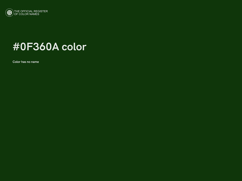 #0F360A color image