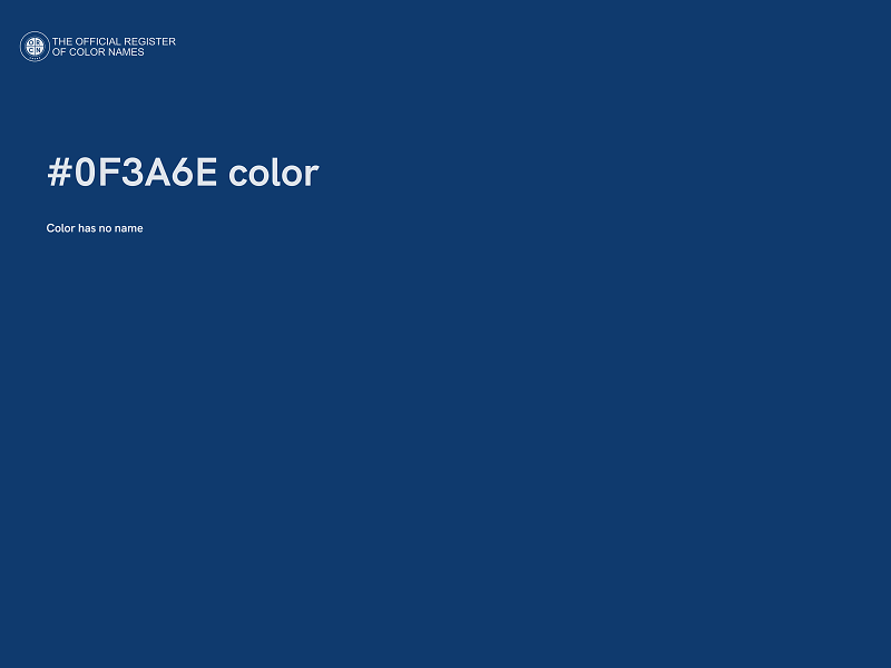 #0F3A6E color image