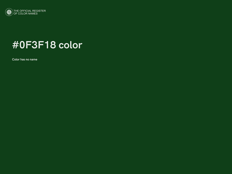 #0F3F18 color image