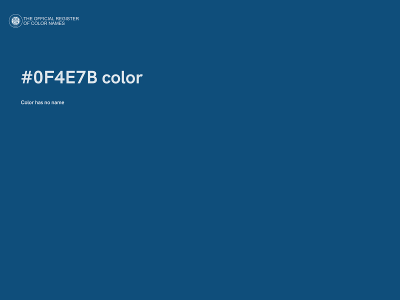 #0F4E7B color image