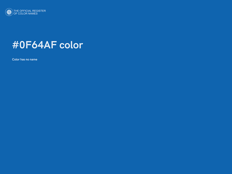 #0F64AF color image