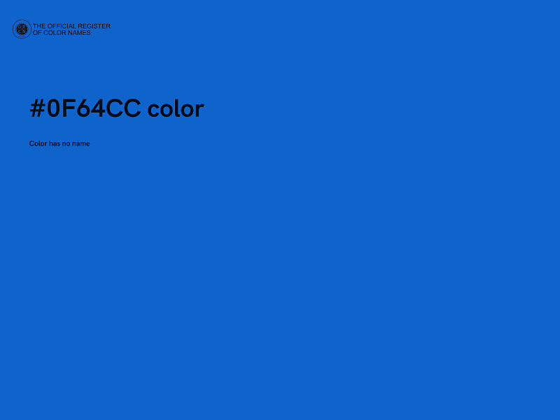 #0F64CC color image