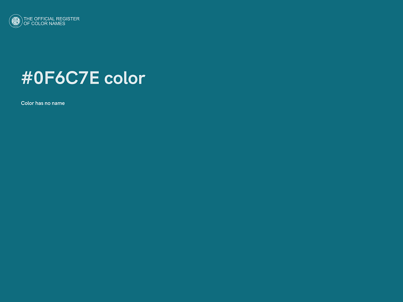 #0F6C7E color image