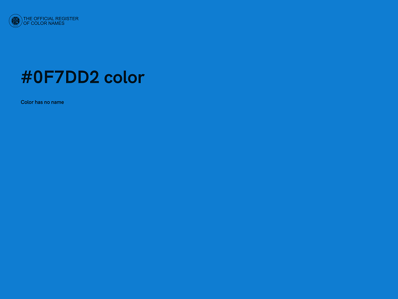 #0F7DD2 color image